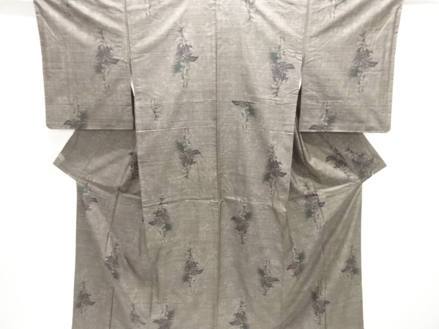 大特価品　枝の実模様織り出し本場泥大島紬着物(7マルキ)